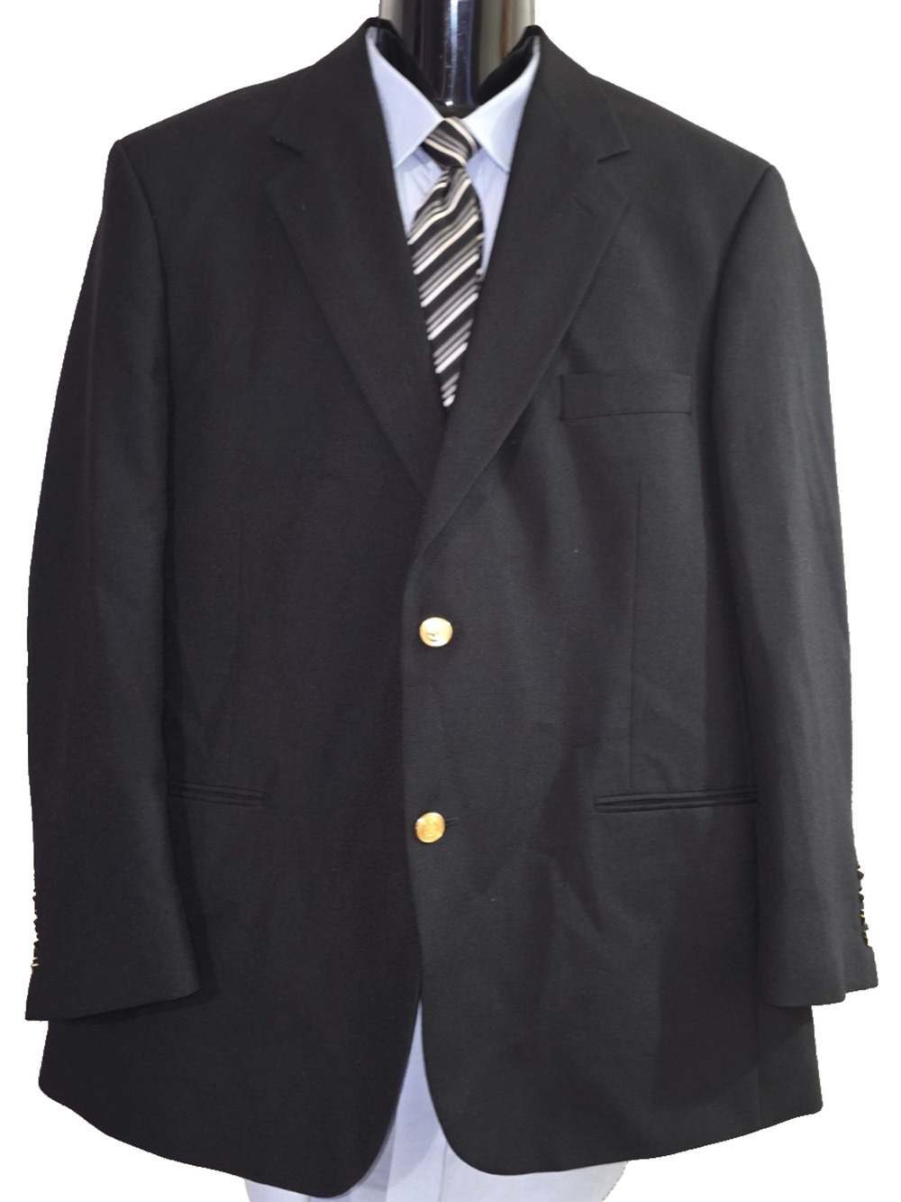 WIMBLEDON Men’s Black Classic Formal Style Blazer Jacket Size 42R BGM013D